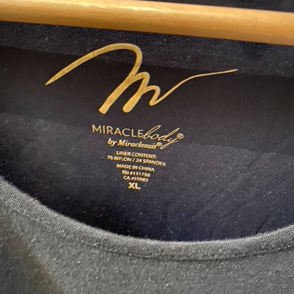 Black XL Miraclebody by Miraclesuit Tunic with smoothing underlayer BNWT - Picture 16 of 16